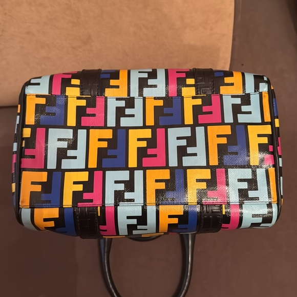 Fendi zucca boston multicolor bag - Picture 6 of 15